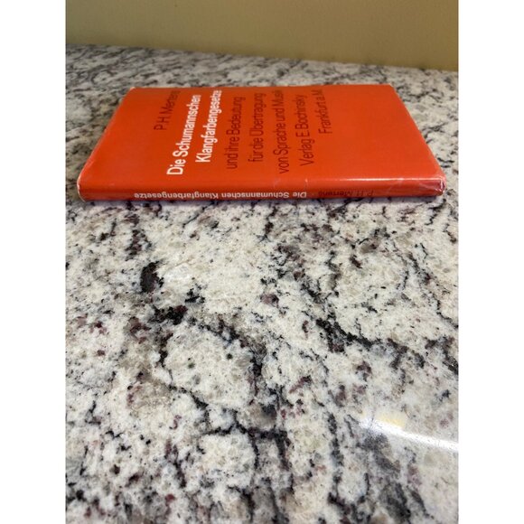 Die Schumannnschen Klangfarbengesetze  By P.H. Mertens Hardcover 1975 - Picture 4 of 7